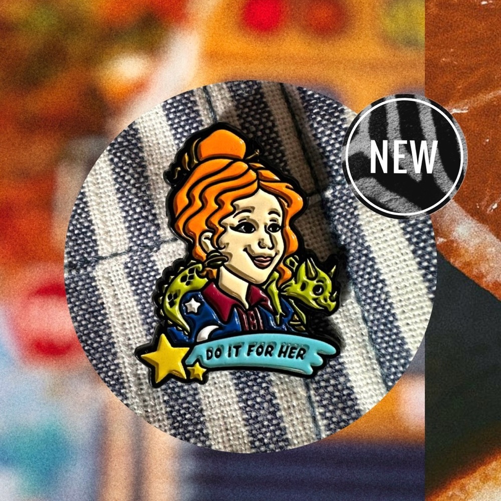 The Magic School Bus Enamel Pin - Do it for her